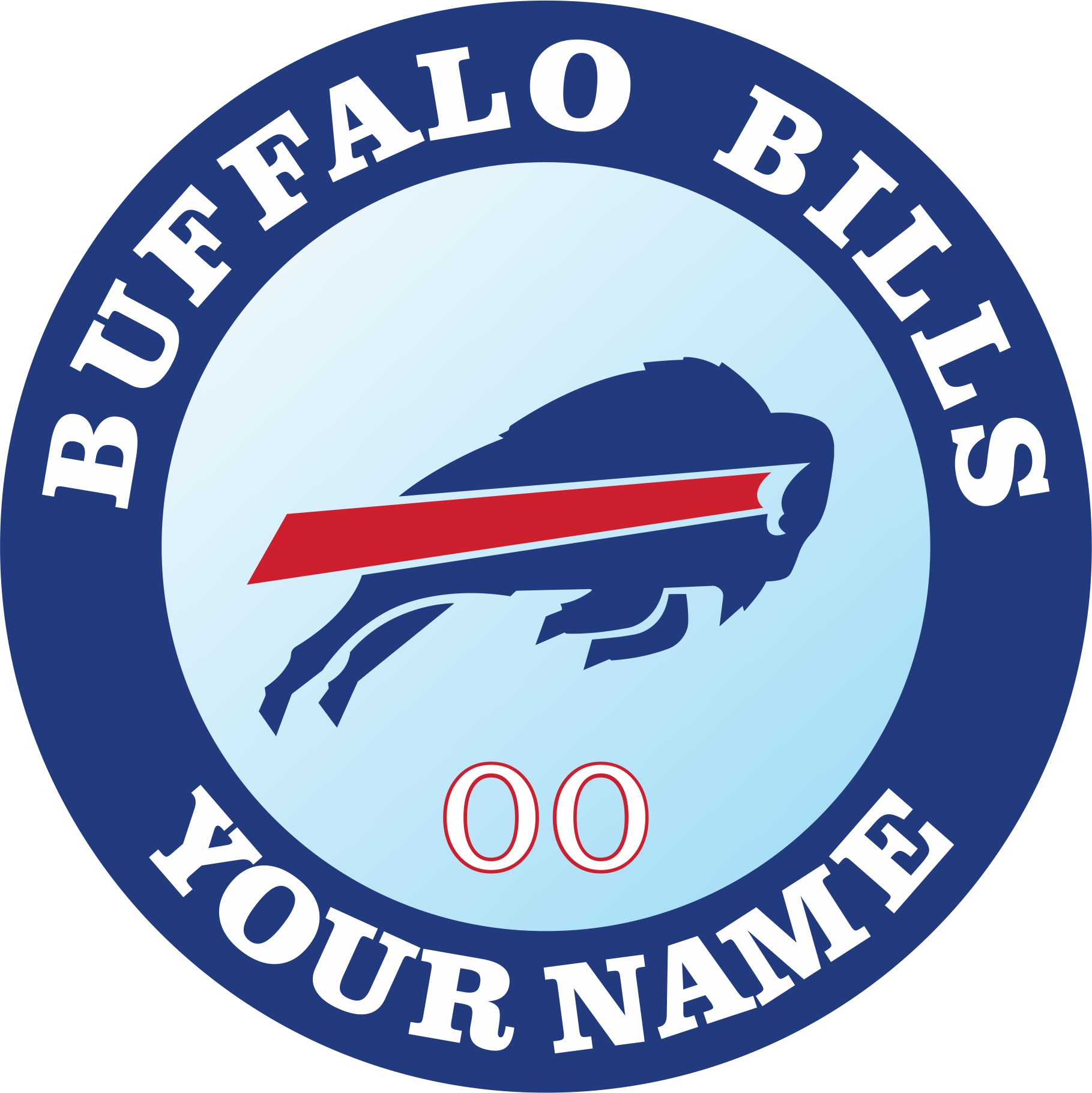 Buffalo Bills Customized Logo iron on paper